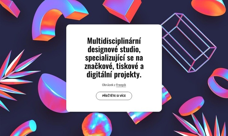 Multidisciplinární designové studio v Londýně Šablona HTML