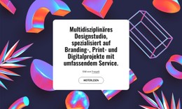 Multidisziplinäres Designstudio In London CSS-Websitevorlage