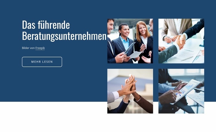 Wir bieten Finanzberatung an Website Builder-Vorlagen