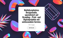 Multidisziplinäres Designstudio In London – Fertiges Website-Design