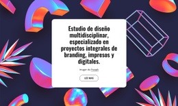 Estudio De Diseño Multidisciplinar En Londres - HTML Website Creator