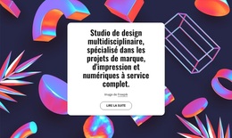 Studio De Design Multidisciplinaire À Londres - Thème WordPress Premium