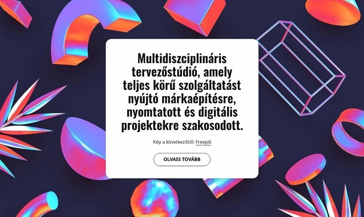 Multidiszciplináris tervezőstúdió Londonban HTML Sablon