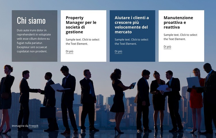 Servizi di consulenza per trasformare il tuo business Costruttore di siti web HTML