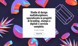 Studio Di Design Multidisciplinare A Londra - Modello Web HTML