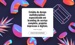 Estúdio De Design Multidisciplinar Em Londres - Modelo Web HTML
