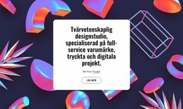 Tvärvetenskaplig Designstudio I London - Gratis Webbplatsmall