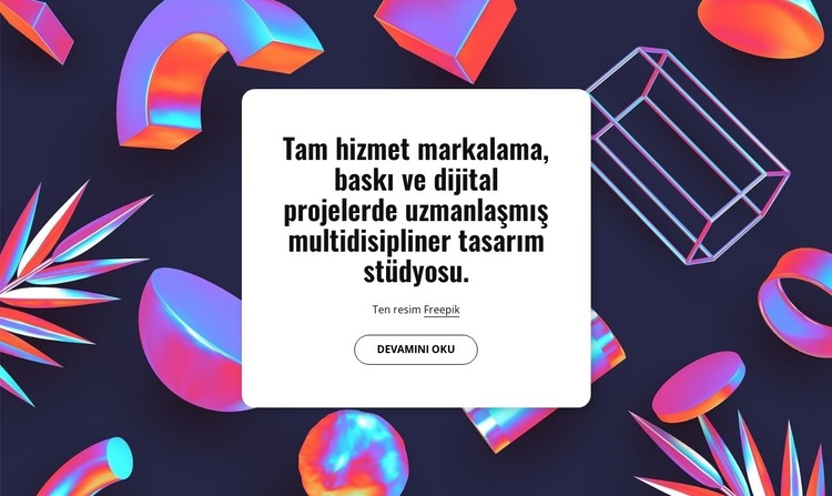 Londra'da multidisipliner tasarım stüdyosu HTML Şablonu