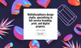 Multidisciplinary Design Studio In London - Simple Web Page Design