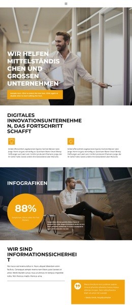 Gewinnbringende Zusammenarbeit - Kreatives Mehrzweck-Website-Design