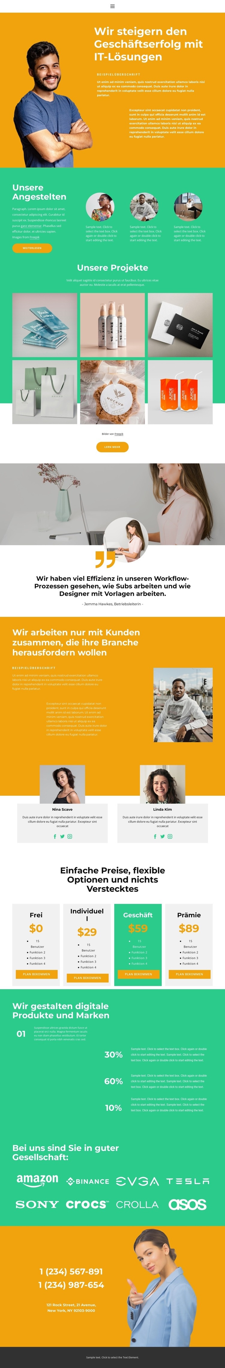 Eintauchen in Prozesse Landing Page