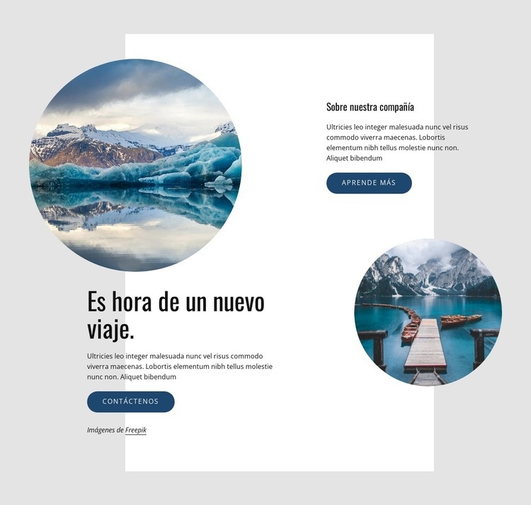 Nuevo viaje Diseño de páginas web