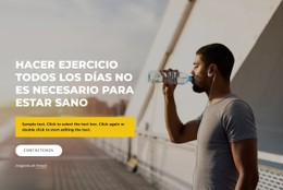 HTML5 Responsivo Para Club Deportivo De Entrenamiento Diario