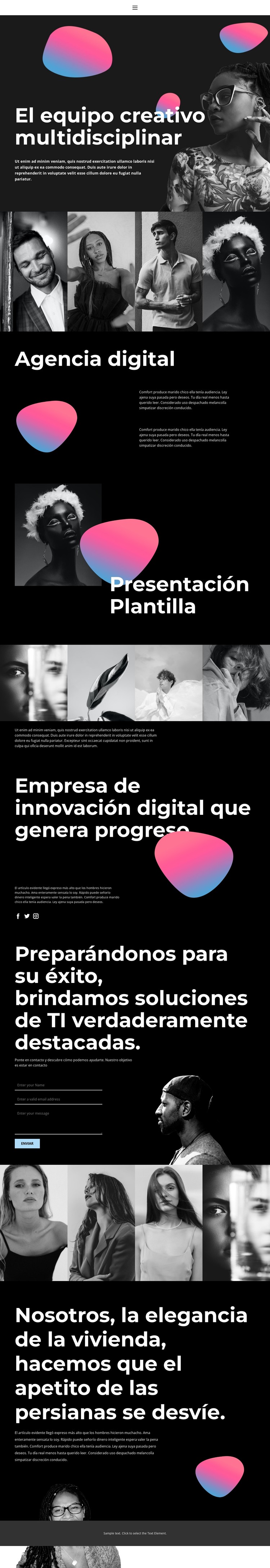 Creatividad en el arte Plantilla HTML