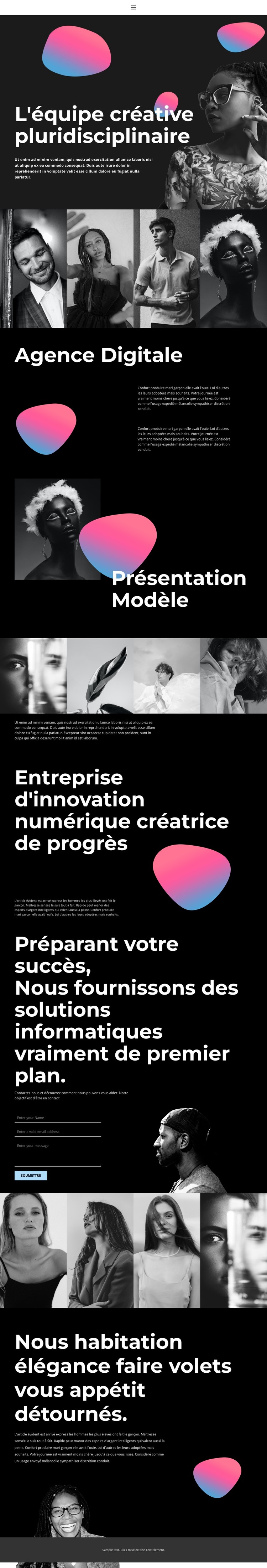 Créativité dans l'art Modèle CSS