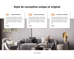 Style De Conception Unique Et Original - Modèle De Page De Destination