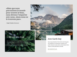 Vous Pouvez Renouer Avec La Nature : Modèle De Site Web Simple