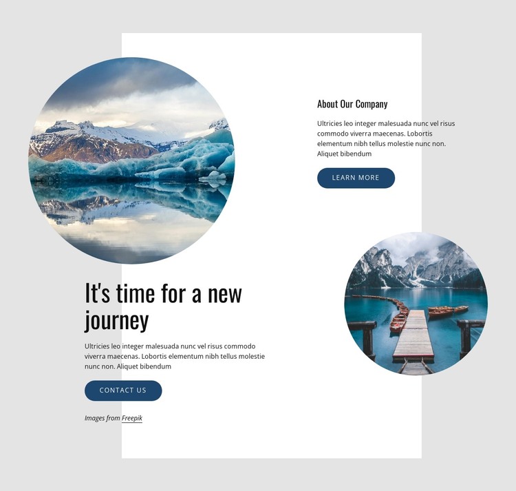 New journey HTML Template