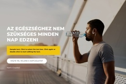 Napi Edzés Sportklub - Sablonok Webhelytervezés