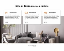 Stile Di Design Unico E Originale - Free HTML Website Builder