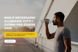 Società Sportiva Di Allenamento Quotidiano - Progettazione Di Modelli Di Siti Web