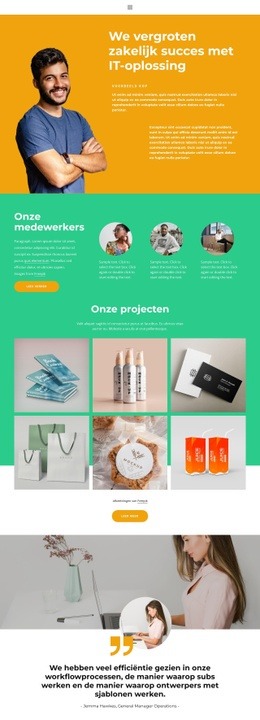 Onderdompeling In Processen - Mockup-Sjabloon Voor Websites