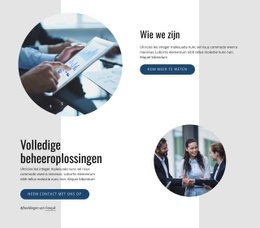 Exclusief Websitemodel Voor Volledige Beheeroplossingen