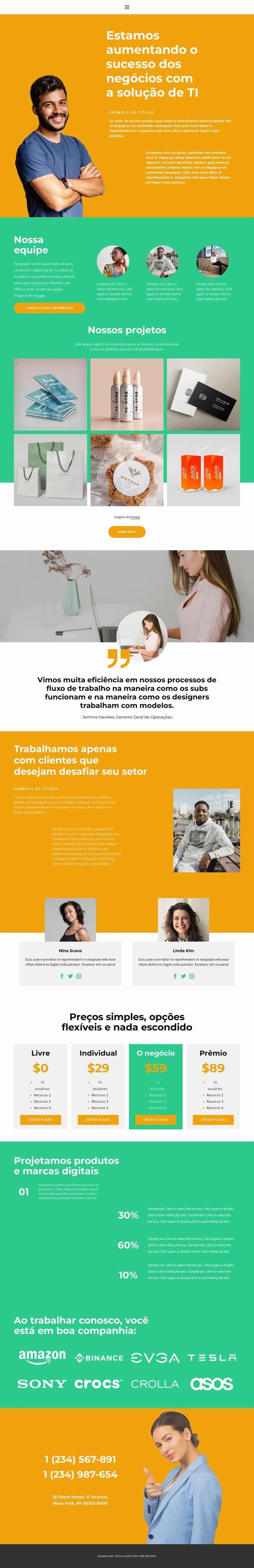 Imersão em processos Design do site