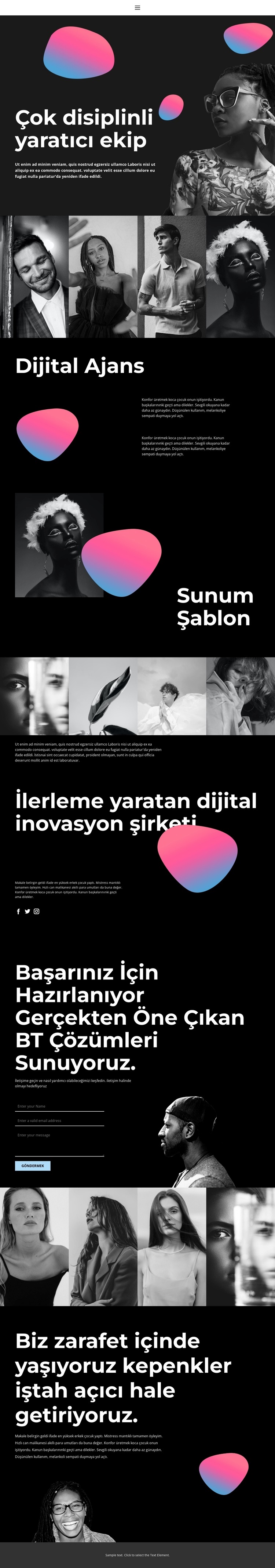 Sanatta yaratıcılık HTML5 Şablonu