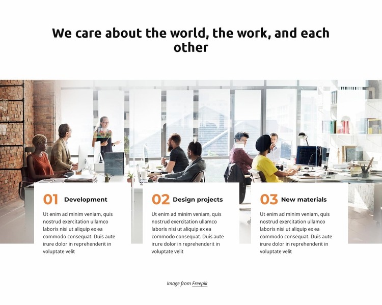 Design and development company Website Mockup