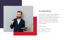 Co Říkají Klienti Základní Html Šablona S CSS