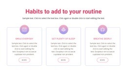 Návyky, Které Můžete Přidat Do Své Rutiny - HTML Website Maker