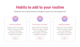 Habits To Add To Your Routine Design Template