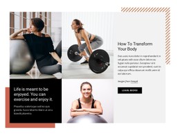 Start To Attend The Gym Regularly Site Template