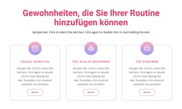 Gewohnheiten, Die Sie Ihrer Routine Hinzufügen Können - Site-Vorlage