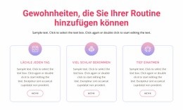 Gewohnheiten, Die Sie Ihrer Routine Hinzufügen Können - HTML Website Maker