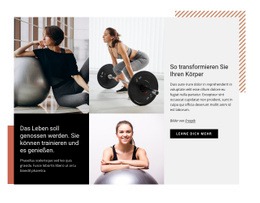 Beginne Regelmäßig Ins Fitnessstudio Zu Gehen – Gebrauchsfertige HTML5-Vorlage