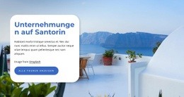 Pauschalreisen Santorini – Website-Mockup-Vorlage