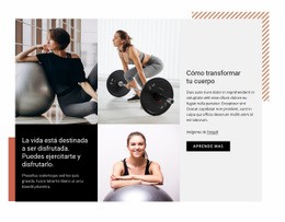 Empiece A Asistir Al Gimnasio Con Regularidad - Website Creator HTML