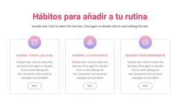 Hábitos Para Añadir A Tu Rutina - Plantilla De WordPress