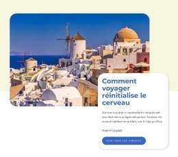 Conception De Site Prête À L'Emploi Pour Guide De Voyage Santorin