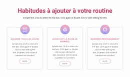 Habitudes À Ajouter À Votre Routine - HTML Website Maker