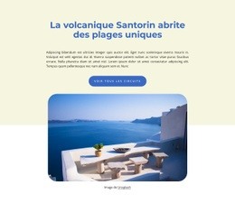 Générateur De Maquette De Site Web Pour Volcan De Santorin