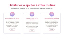 Habitudes À Ajouter À Votre Routine - Modèle De Site