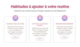 Habitudes À Ajouter À Votre Routine - Un Magnifique Modèle D'Une Page