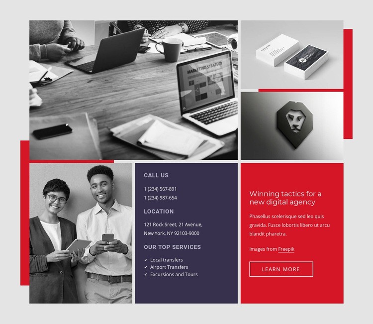 Business developmen Homepage Design
