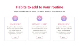 Habits To Add To Your Routine - Multiple Layout