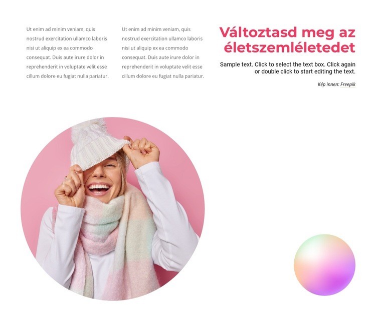 A boldog emberek szépek Weboldal tervezés