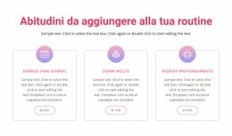 Progettazione Web Gratuita Per Abitudini Da Aggiungere Alla Tua Routine