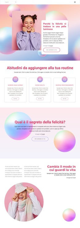 Come La Felicità Influisce Sulla Salute - Modello Bootstrap